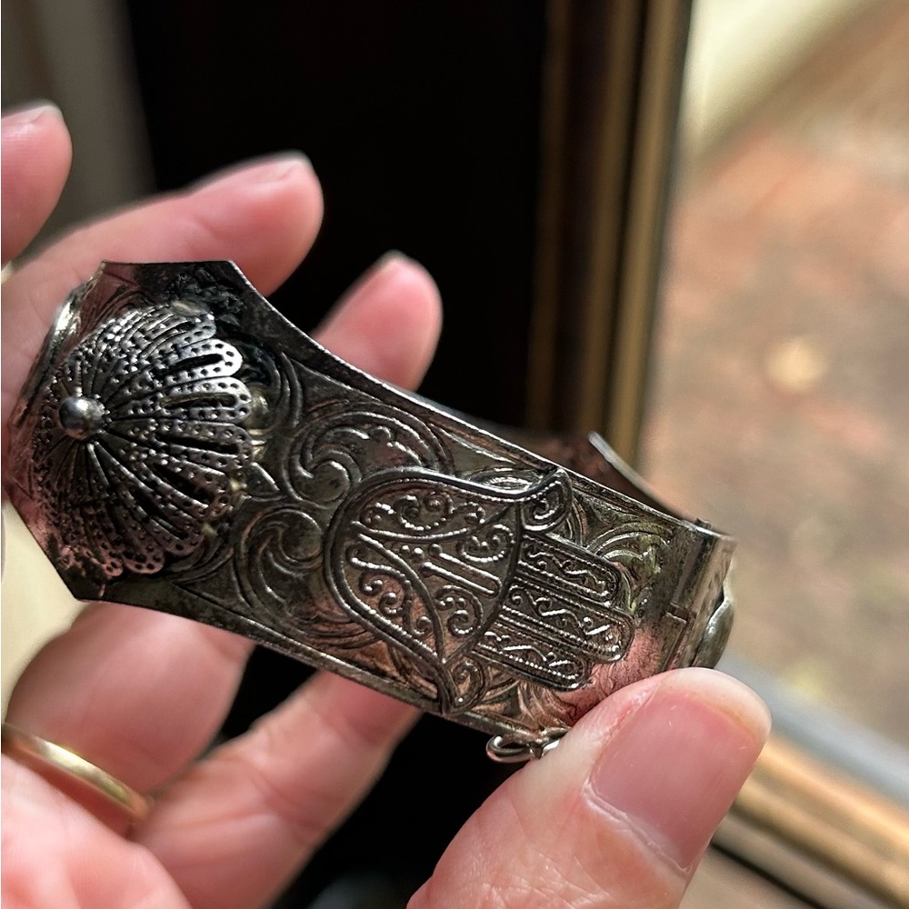 Silver Camel And Hamsa Bracelet - image 4